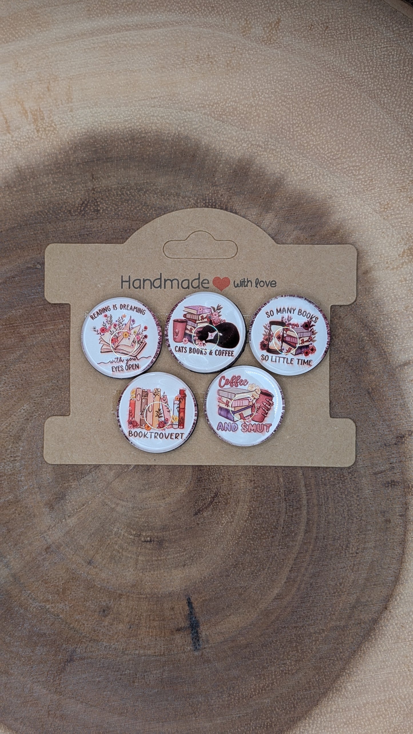 Glass magnets Set of 5