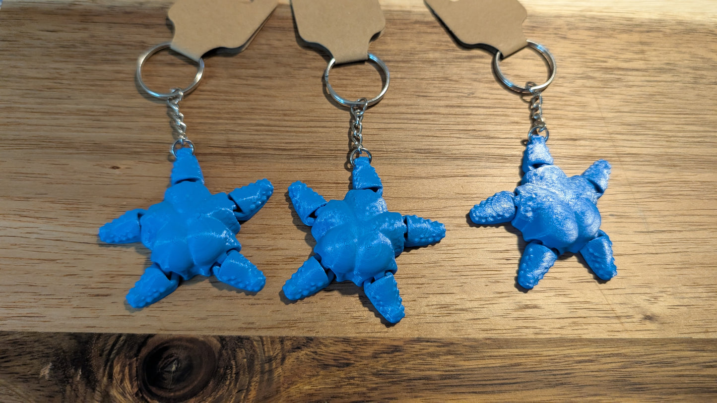 3D Printed Articulated Starfish Keychain