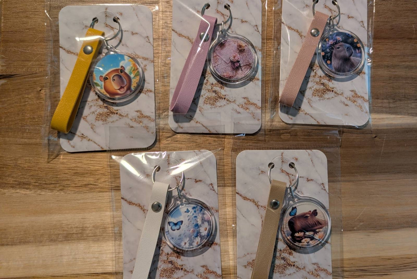 Double Sided Photo Keychain