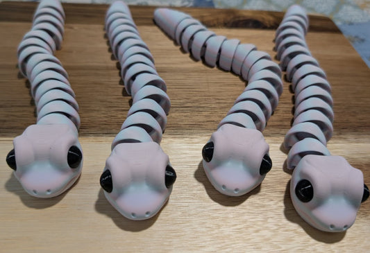 The Pastel Matte Articulated Flexi Snake 10 inches🐍✨