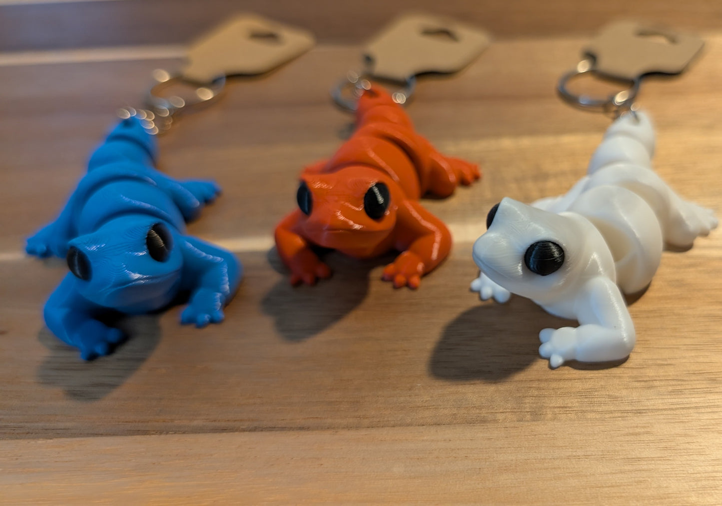 3D Printed Articulated Lizard Keychain
