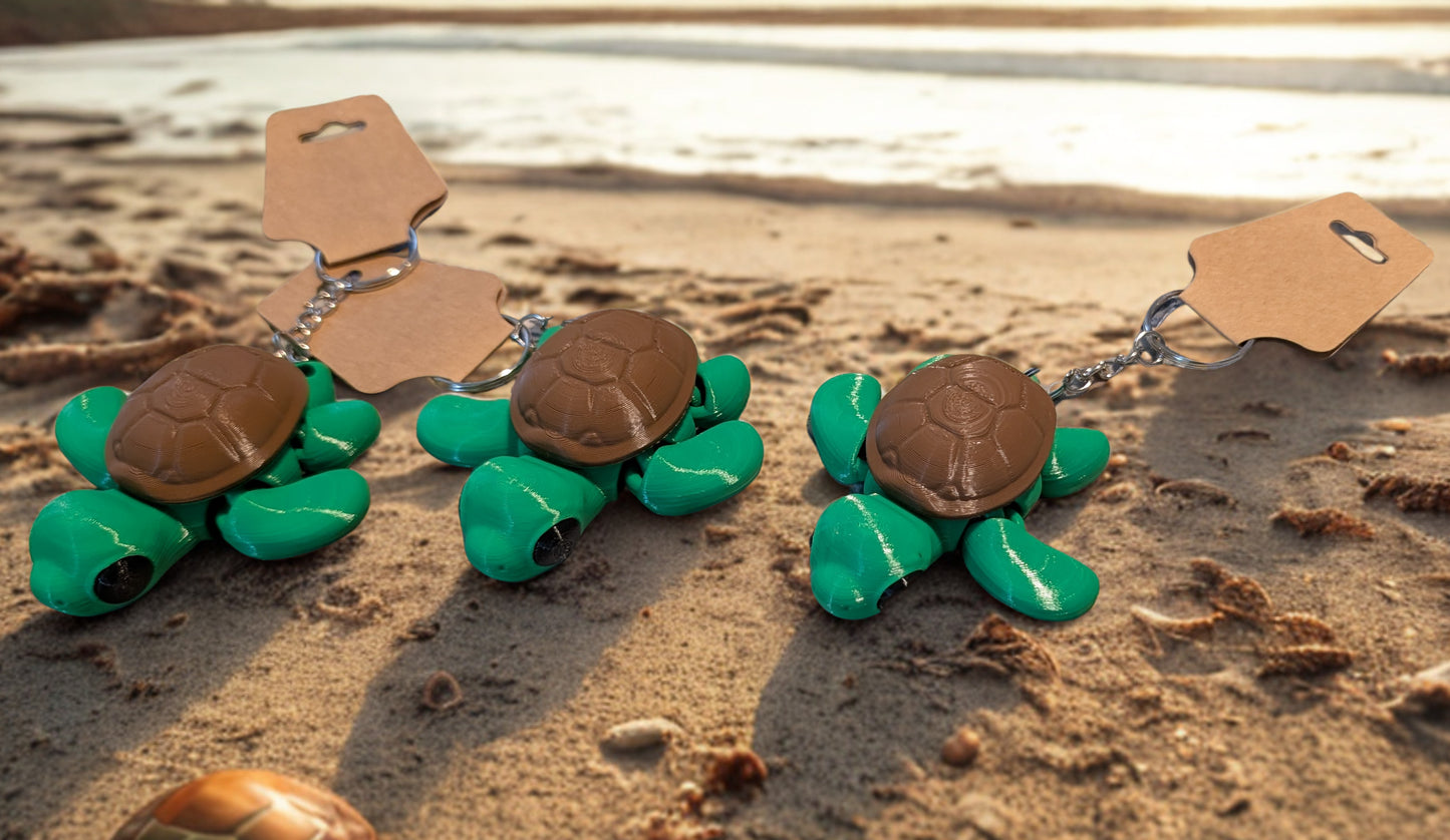Sea Turtle Articulated Keychain